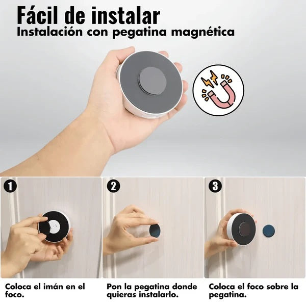 Foco LED Recargable con sensor de movimiento  (X2 unds)