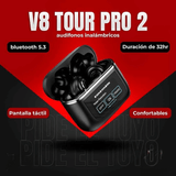 Audiófonos V8 Tour Pro 2 Inalámbricos Touch One