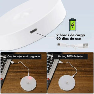 Foco LED Recargable con sensor de movimiento  (X2 unds)