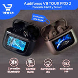 Audiófonos V8 Tour Pro 2 Inalámbricos Touch One