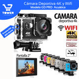 Cámara Deportiva Modelo Go Pro 4K Full Accesorios Acuática Sport