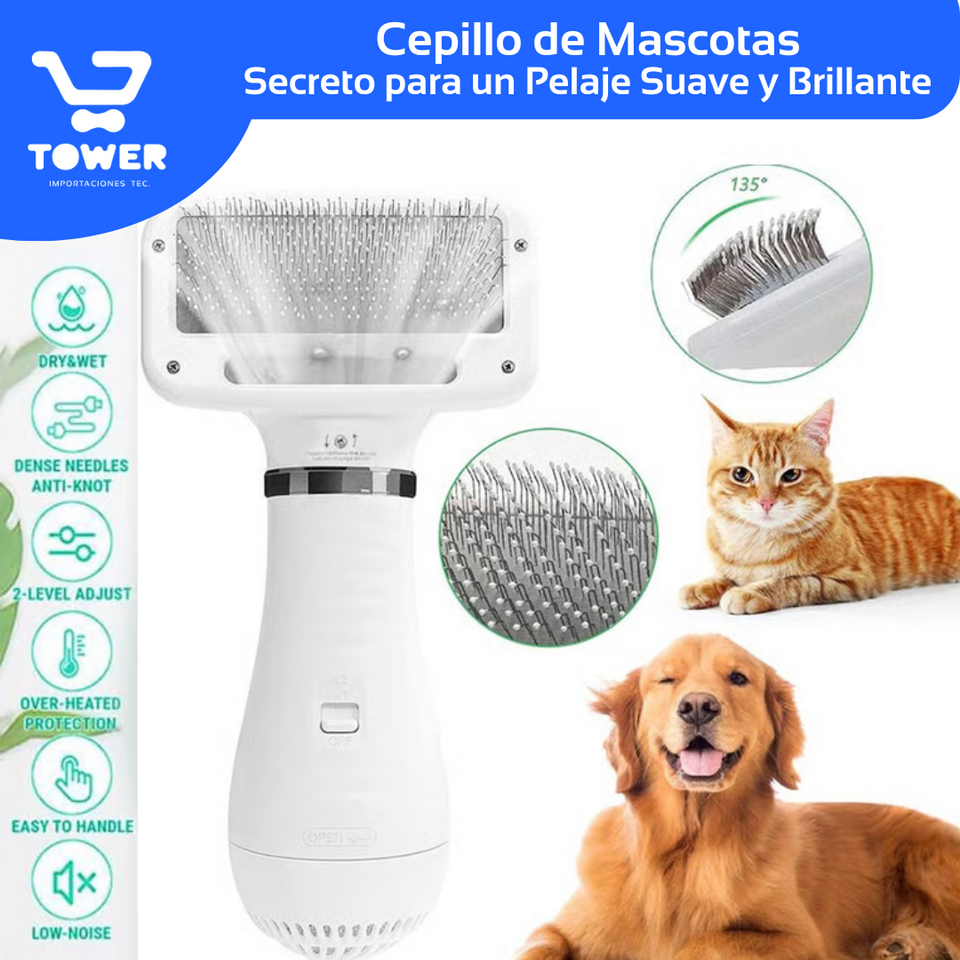 Cepillo para Mascotas - 2 en 1