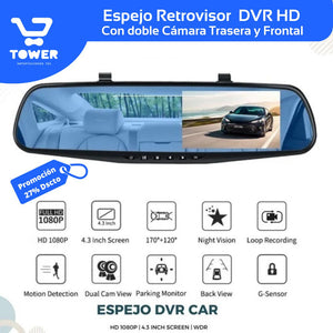 Espejo Retrovisor con Doble cámara 📸📸