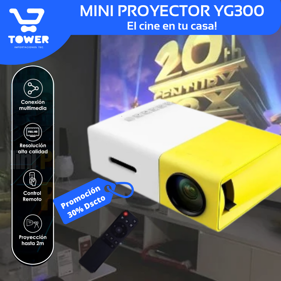 Mini Proyector Portátil YG300