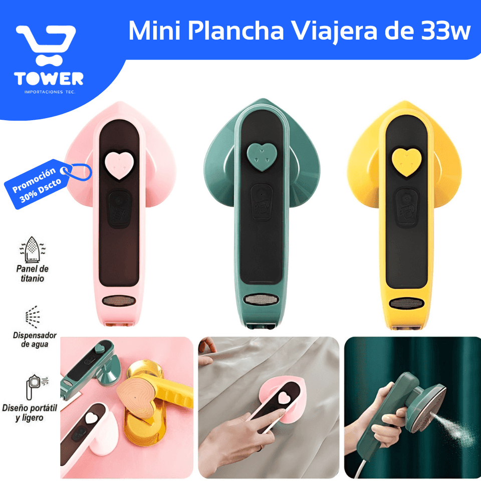 Mini Plancha Eléctrica Viajera 33W