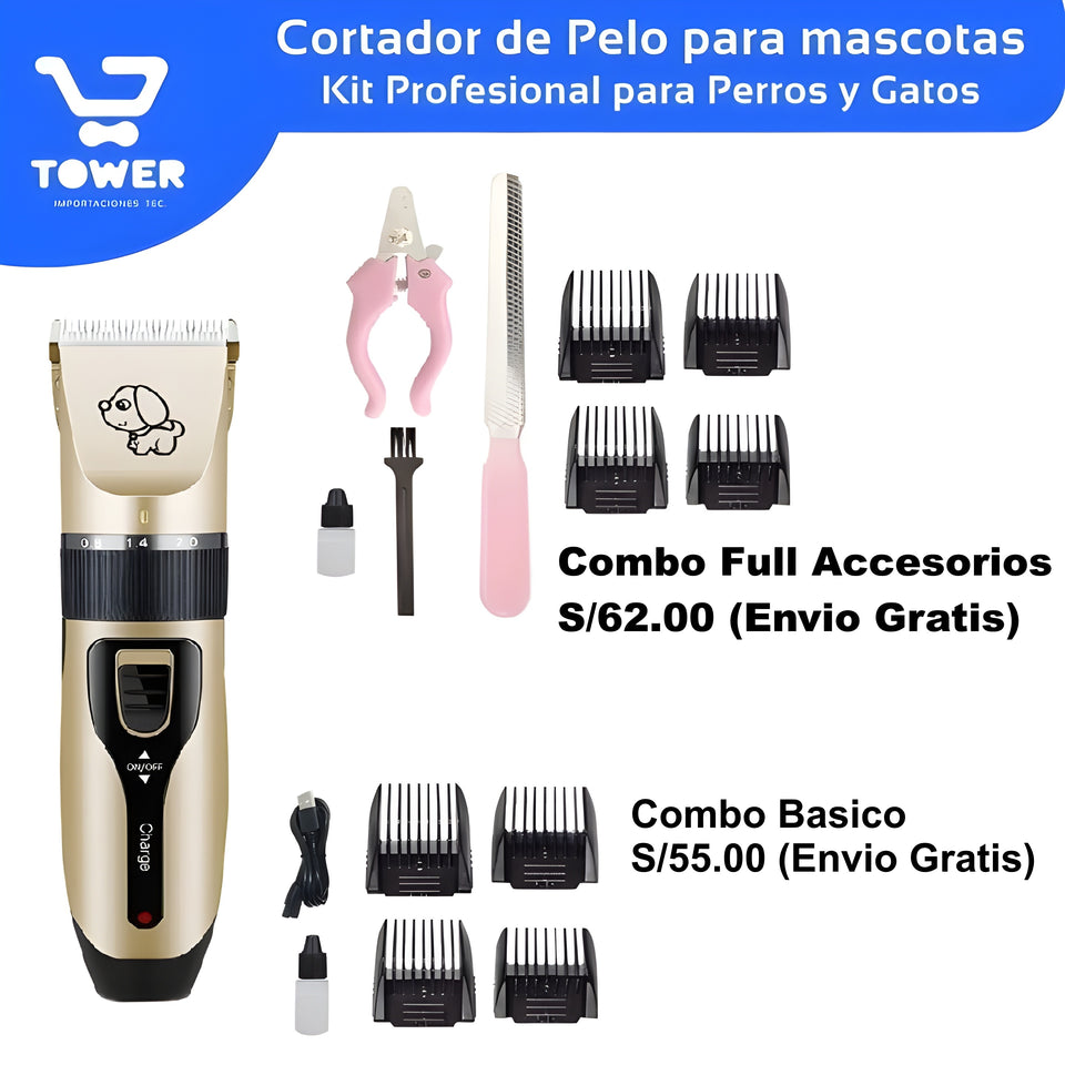 Cortador de Pelo para Mascotas