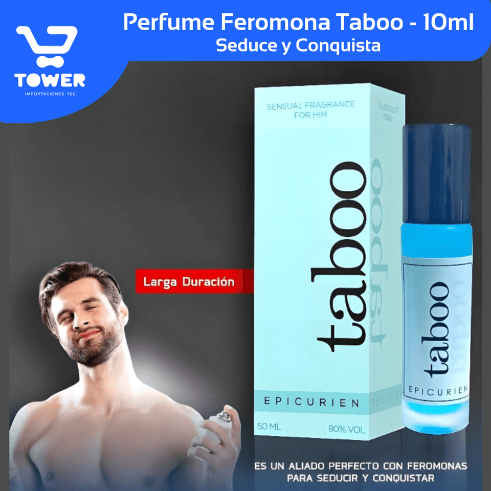 Perfume con Feromonas para hombre Taboo 10ml