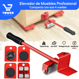 Deslizador de Muebles | 4 Bases con Ruedas + Levantador