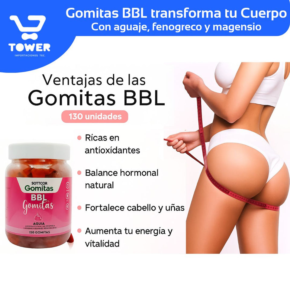 Suplemento para mujeres BBL, acompaña tu esfuerzo y siente los resultados.