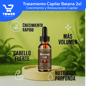 2X1 ACEITE DE BATANA OIL & ROMERO | Tratamiento Restauracion Capilar , 100% Natural
