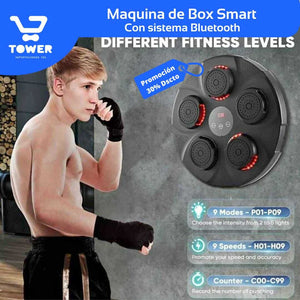 Máquina De Boxeo Antiestrés - Bluetooth Musical 🥊