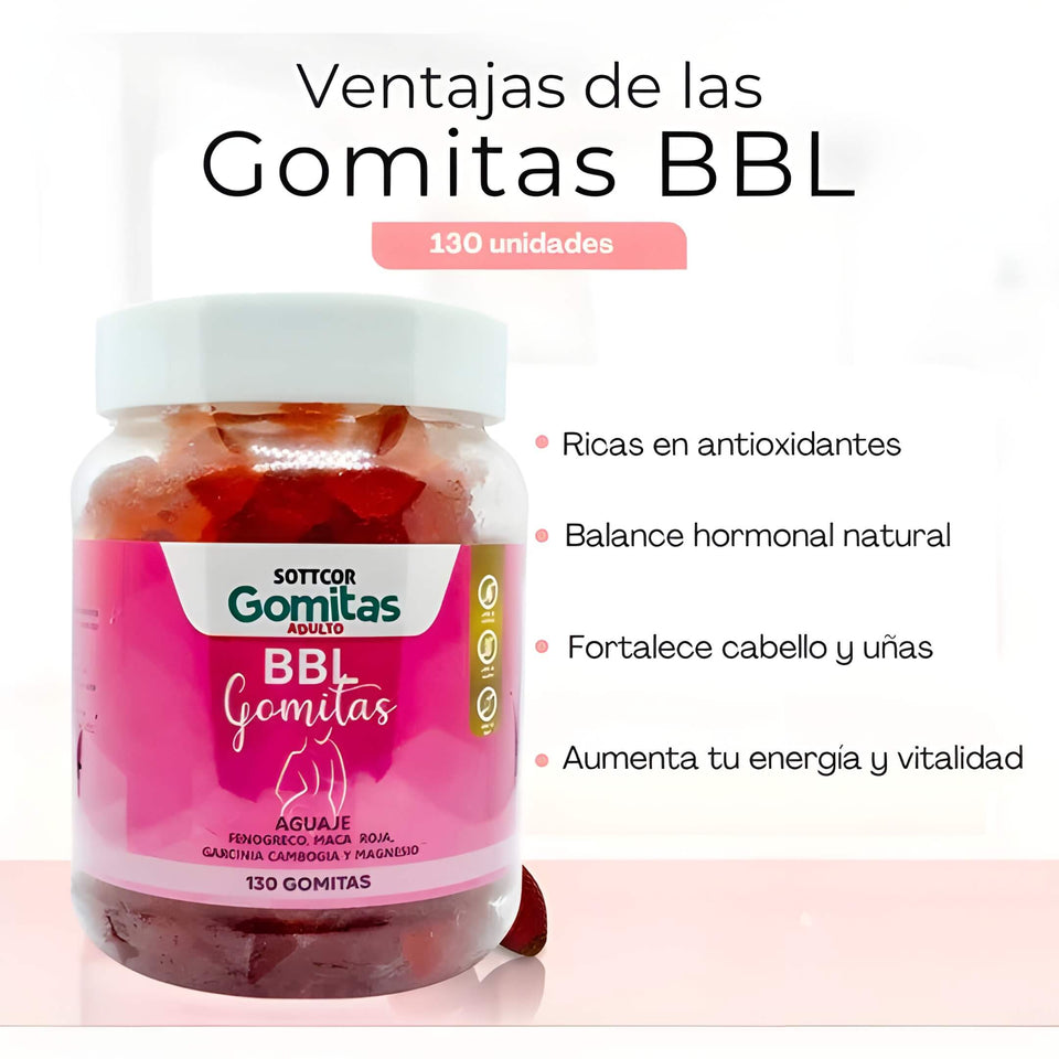 Suplemento para mujeres BBL, acompaña tu esfuerzo y siente los resultados.