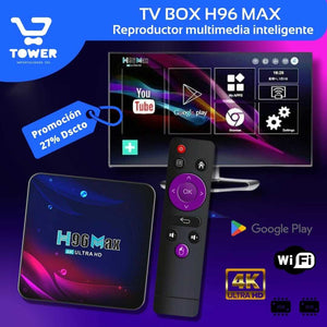 TV BOX - H96 MAX 4K Ultra HD  2Ram / 16 GB (Expandible 64GB)