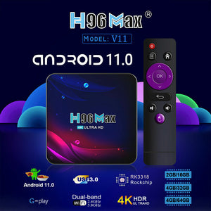 TV BOX - H96 MAX 4K Ultra HD  2Ram / 16 GB (Expandible 64GB)